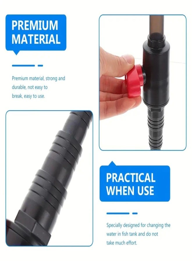 VAYINATO® Aquarium Water Filling J-Pipe | Easy to Hold The Pipe on The Tank | Plastic (Black) by Petzlifeworld - Image 4